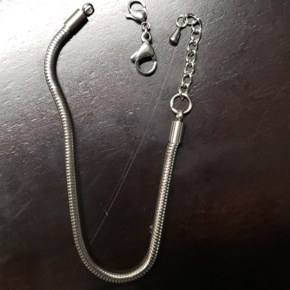 💋2/$12💋Snake Charm Bracelet in Stainless Steel - Picture 3 of 4